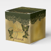 Caja de regalo con agradecimiento con mariposas フェイバーボックス (正面サイド)