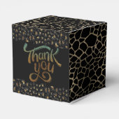 Caja de regalo con brillo y agradecimiento フェイバーボックス (裏面サイド)