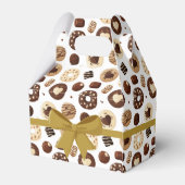 Caja de regalo con diferentes dulces de chocolate フェイバーボックス (裏面サイド)