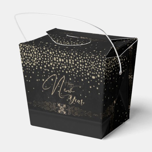 Caja de regalo con feliz año con cristales フェイバーボックス (裏面サイド)