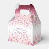 Caja de regalo con hojas de flores con gracias フェイバーボックス (裏面サイド)