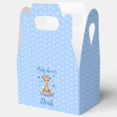 Caja de regalo customizable baby giraffe フェイバーボックス (見開き)