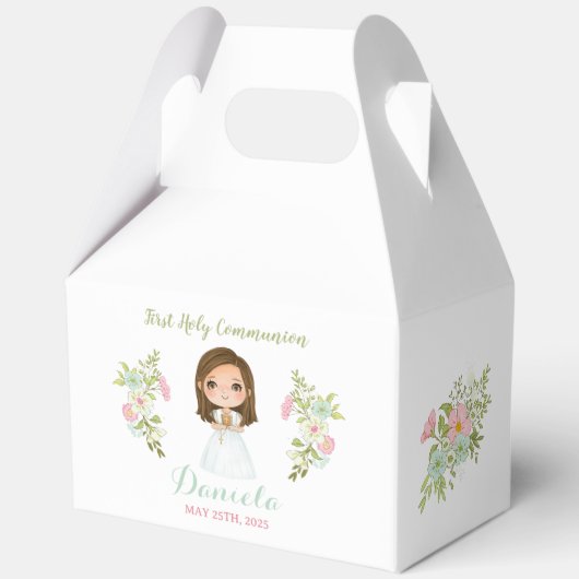 Caja de regalo DANIELA Primera Comunión フェイバーボックス (正面)