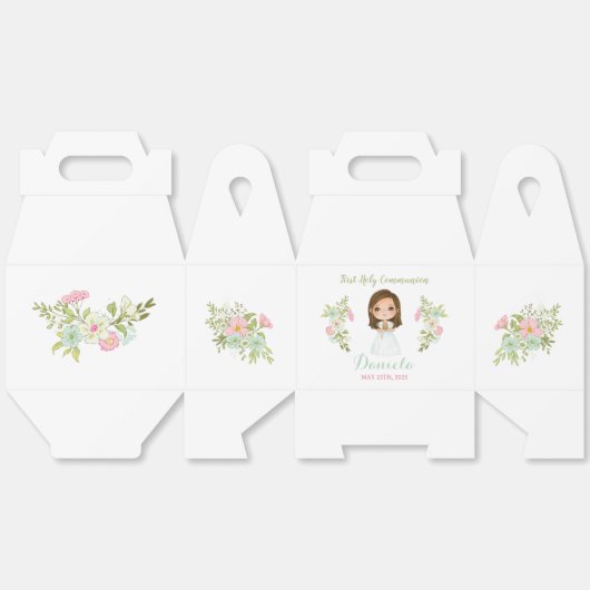 Caja de regalo DANIELA Primera Comunión フェイバーボックス (見開き)
