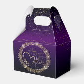 Caja de regalo Día de madre con rosas doradas フェイバーボックス (裏面サイド)