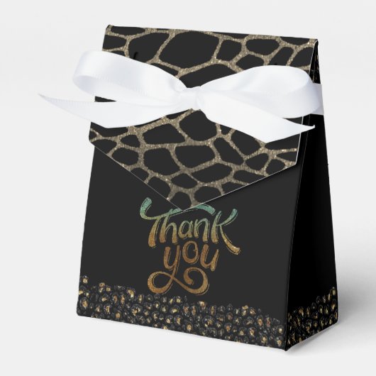 Caja de regalo elegante con agradecimiento フェイバーボックス (正面サイド)