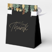 Caja de regalo elegante negra  con gracias フェイバーボックス (裏面サイド)