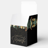 Caja de regalo elegante negra  con gracias フェイバーボックス (オープン)