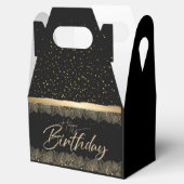 Caja de regalo elegante para cumple con hojas フェイバーボックス (オープン)