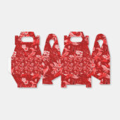 Caja de regalo flores rojas フェイバーボックス (折り畳みなし)