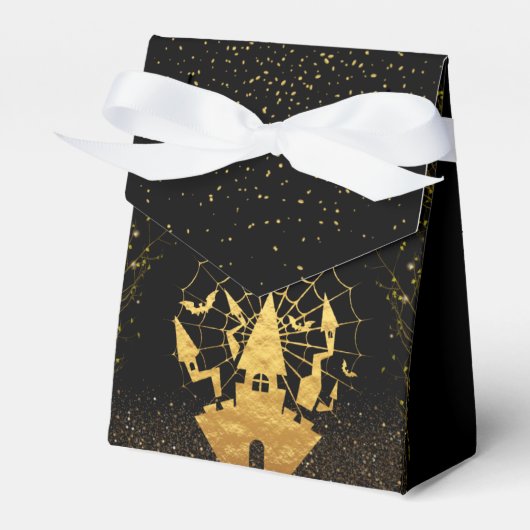 Caja de regalo negra para Halloween フェイバーボックス (正面サイド)
