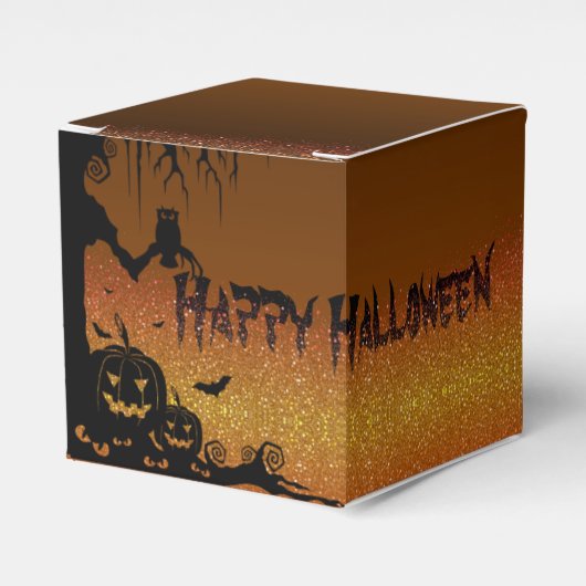 Caja de regalo para halloween フェイバーボックス (正面サイド)