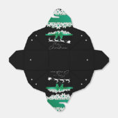 Caja de regalo para navidad con cinta verde フェイバーボックス (折り畳みなし)