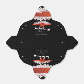 Caja de regalo para navidad con cinta y papá Noel フェイバーボックス (折り畳みなし)