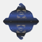 Caja de regalo para navidad con rosas  azul Royal フェイバーボックス (折り畳みなし)