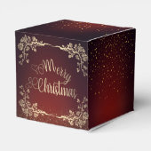 Caja de regalo para navidad con rosas  rojo Royal フェイバーボックス (裏面サイド)