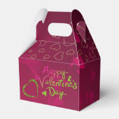 caja de regalo  san Valentín con corazones フェイバーボックス (裏面サイド)