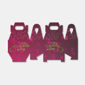 caja de regalo  san Valentín con corazones フェイバーボックス (折り畳みなし)