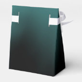 caja de regalo turquesa con decoración de cumple フェイバーボックス (裏面サイド)