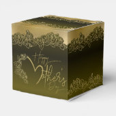 Caja de regalo verde hermoso para día de madre フェイバーボックス (裏面サイド)