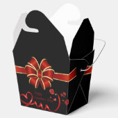 caja de regalos para San Valentín con cinta フェイバーボックス (オープン)