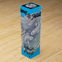 Caja de vino Lady Piscis – Regalo elegante