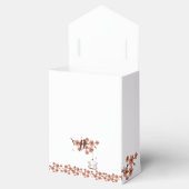 Caja para recuerdo de Bodas, Pajaritos y flores フェイバーボックス (オープン)