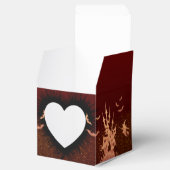 Caja para  regalo en forma corazón para Halloween フェイバーボックス (オープン)