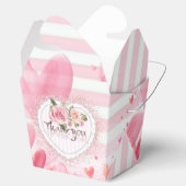 caja para regalo floral con agradecimiento フェイバーボックス (オープン)