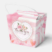 caja para regalo floral con agradecimiento フェイバーボックス (裏面サイド)