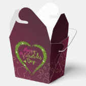 caja para regalo san Valentín con corazones フェイバーボックス (オープン)