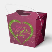 caja para regalo san Valentín con corazones フェイバーボックス (裏面サイド)