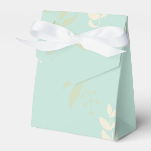 Caja para regalos con diseño floral. フェイバーボックス (正面サイド)