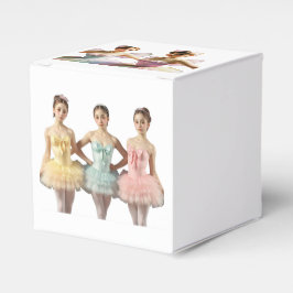 Caja para regalos con preciosas bailarinas フェイバーボックス