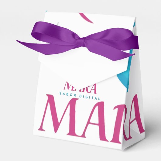 Caja para Regalos: Diseño Digital Mara フェイバーボックス (正面サイド)