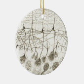 Cajalのニューロン8 セラミックオーナメント (右)