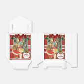 Cajita para regalo de navidad, Santa Claus フェイバーボックス (折り畳みなし)