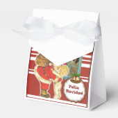 Cajita para regalo de navidad, Santa Claus フェイバーボックス (正面サイド)