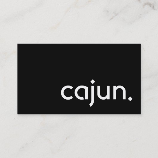 cajun. 名刺 (正面)