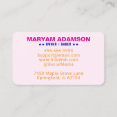 Cake Bakery Logo & Slogan | Professional Company 名刺 (裏面)