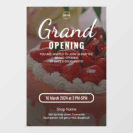 Cake Bakery Shop Business Grand Opening ウィンドウサイン