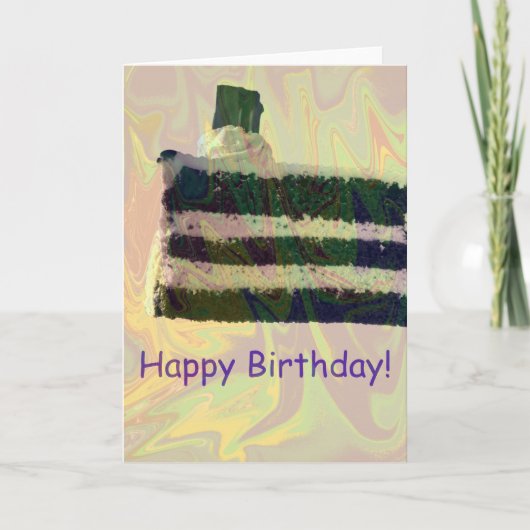 Cake Birthday Card カード (正面)