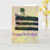 Cake Birthday Card カード (黄色い花)