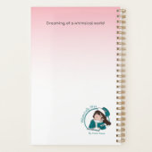 Cake (Cat + Snake) Pink Agenda プランナー手帳 (裏面)