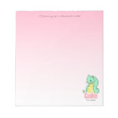 Cake (Cat + Snake) Pink Notepad ノートパッド (正面)