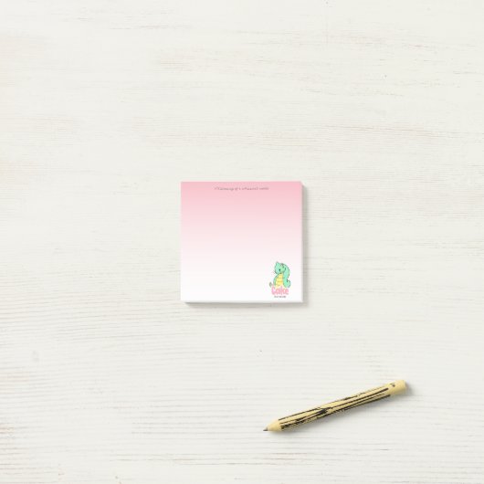 Cake (Cat + Snake) Post-it Notes ポストイット (デスク上)