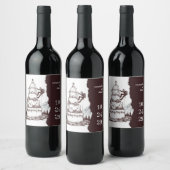 Cake Climbers Wedding ワインラベル (ボトル)