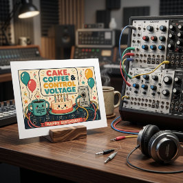 Cake, Coffee & Control Voltage – Happy Birthday!  ポストカード