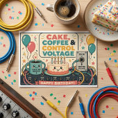 Cake, Coffee & Control Voltage – Happy Birthday! ポストカード