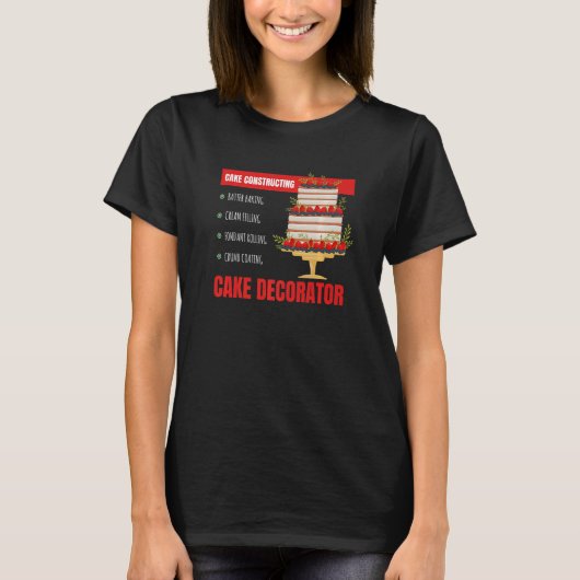 Cake Constructing I Confectioner Cake Confectioner Tシャツ (正面)